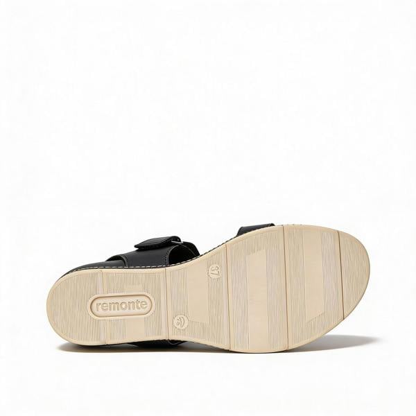 Remonte Remonte D2L53-03 Womens Wedge Sandals Black