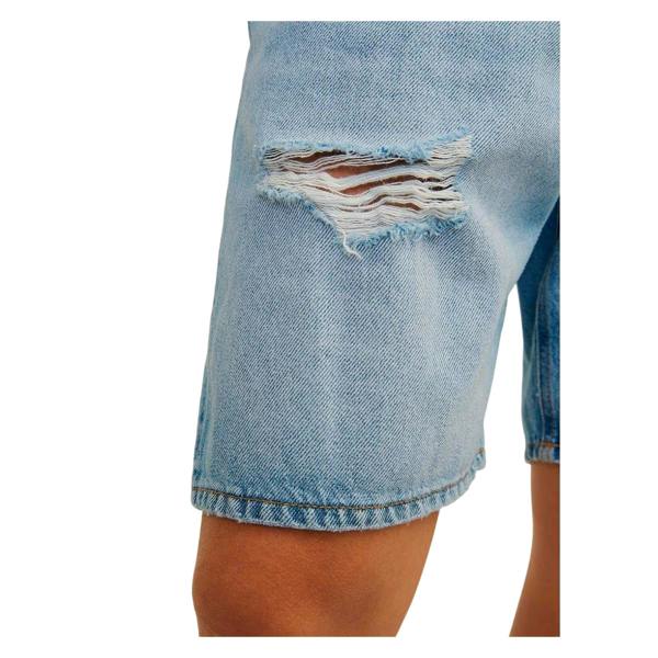 Jack And Jones Mens Denim Relaxed Fit Casual Shorts - Blue Denim - 