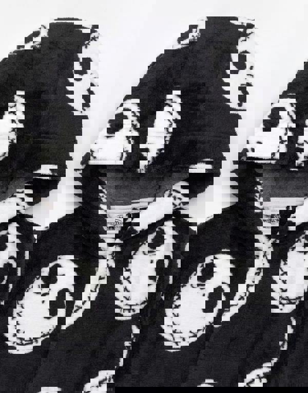 Disney The Nightmare Before Christmas Unisex Kids Black Jack Skellington Head All-Over Print Bathrobe