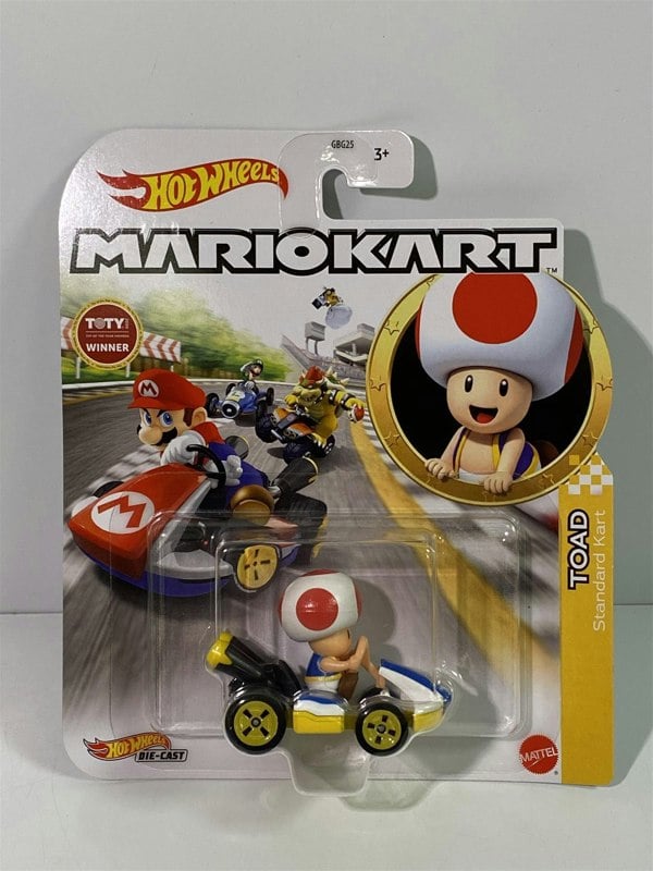 mario kart hot wheels toad standard kart gjh63