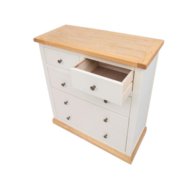 Cabinet Bits Trevi 5 Drawer Chest of Drawers Brass Knob