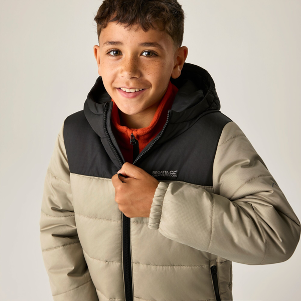 Regatta Kids Lofthouse Padded Jacket - Black/Abbeystone