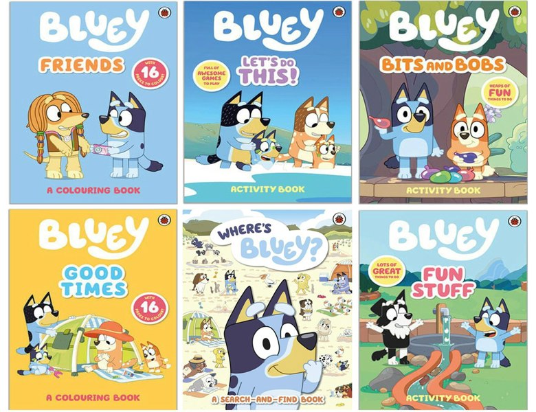 Bluey’s Box of Fun Collection 5 Books Box Set Bluey Fun Stuff, Bluey Let's Do This & more