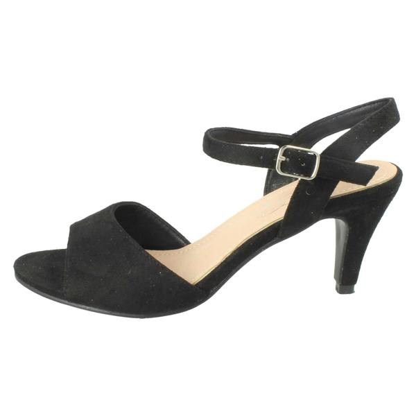 Anne Michelle Ladies Anne Michelle Buckle Fastening Wide Fit Formal Sandals F12114