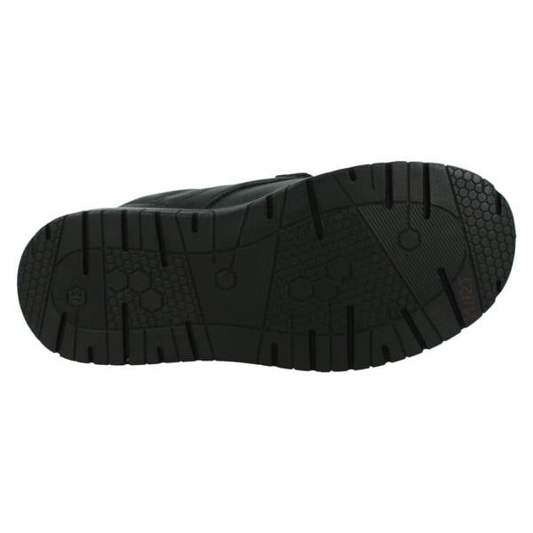 Spot On Boys Double Strap Black Leather School Shoes N1152
