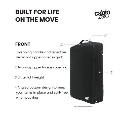 CabinZero Ultralight Packing Cube (Large), Lightweight Rollable Organiser for Bulkier Items