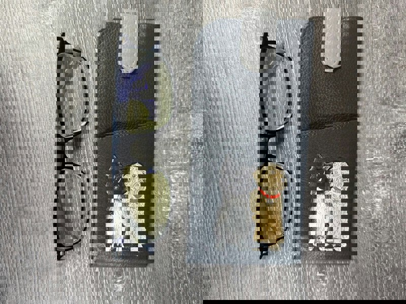 Mala Leather Kennel Crew Dogs Wide Fit Leather Glasses Case