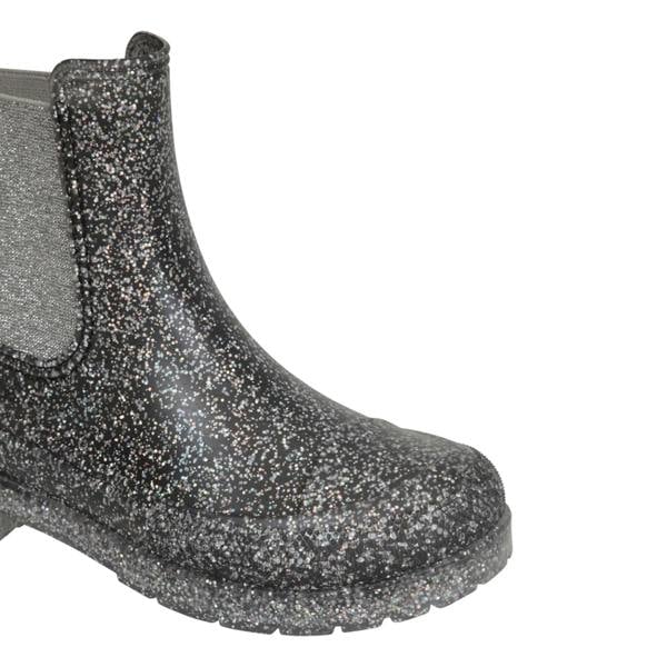 Mountain Warehouse Kids Ziggy Glitter Wellington Boots - Black