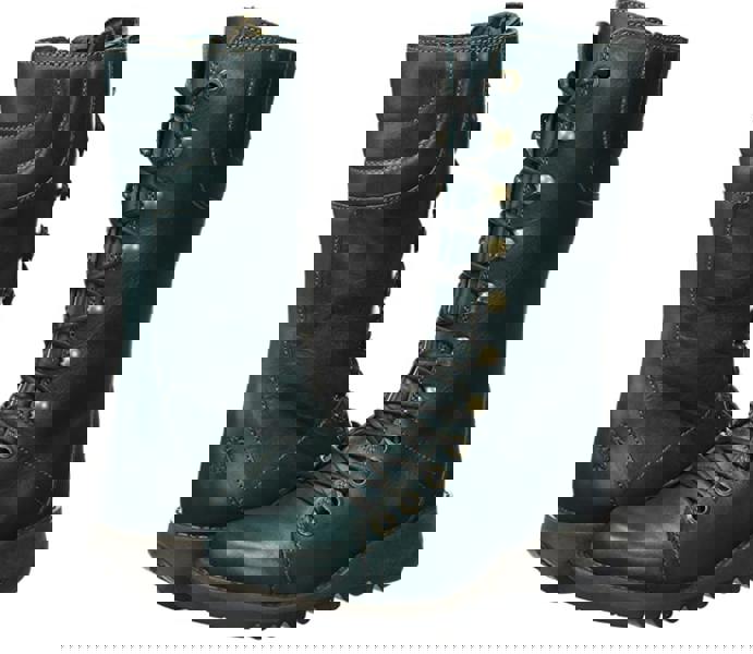 Fly London STER Womens Zip-Up Lace Wedge Leather Mid Calf Boots