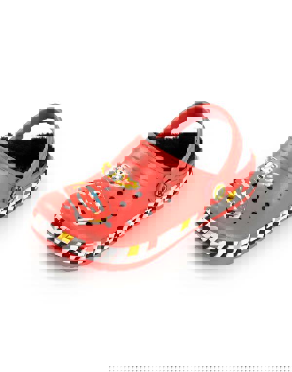 Disney Cars Boys Red Lightning Mcqueen Fur Lined Clogs