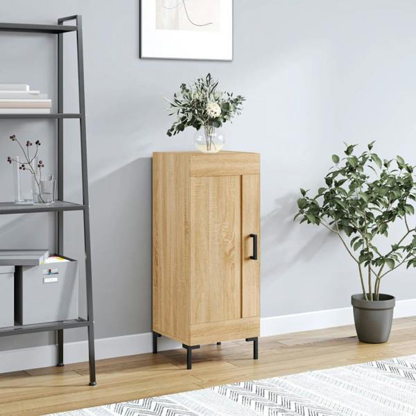 Berkfield Sideboard Sonoma Oak 34.5x34x90 cm Engineered Wood