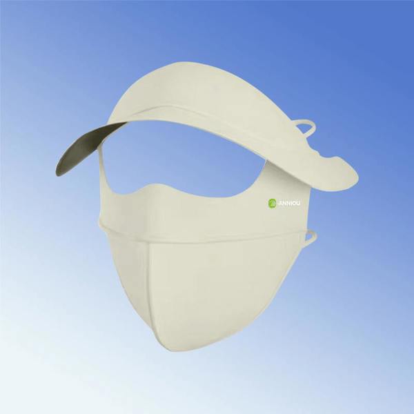 Anniou Vinyl Brim Sun Shield Mask - Light Green