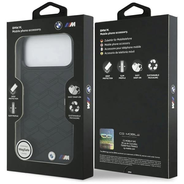 BMW M Shape Logo Case with MagSafe for iPhone 17 Pro Max 6.9" Black - BMHMP17X25PSECGK