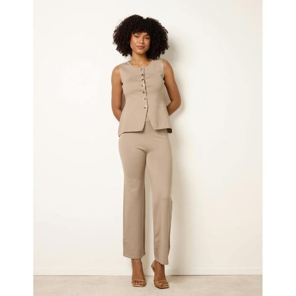 Blue Vanilla Set With Gold Button