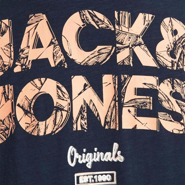 Jack & Jones Men's Navy Cotton T-Shirt Crew Neck Casual Tee, Size S