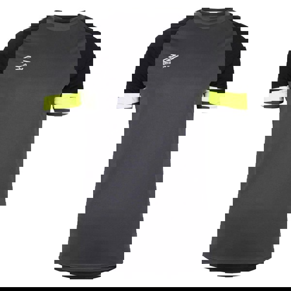 Umbro Mens Short-Sleeved Goalkeeper Jersey - Black/Yellow