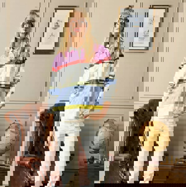 Joules LARA SLUB Womens Rugby Shirt Multi