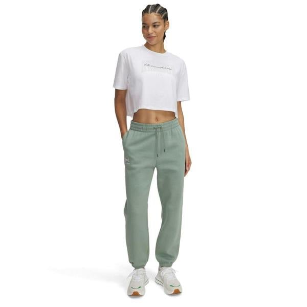 Under Armour Womens/Ladies Fleece Joggers - Green/White - 