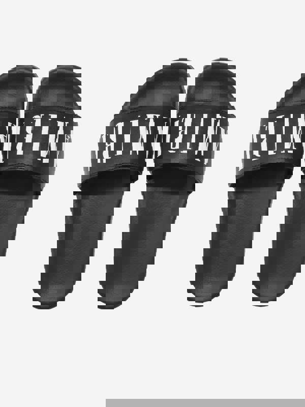 Amiri Kids Logo Sliders in Black