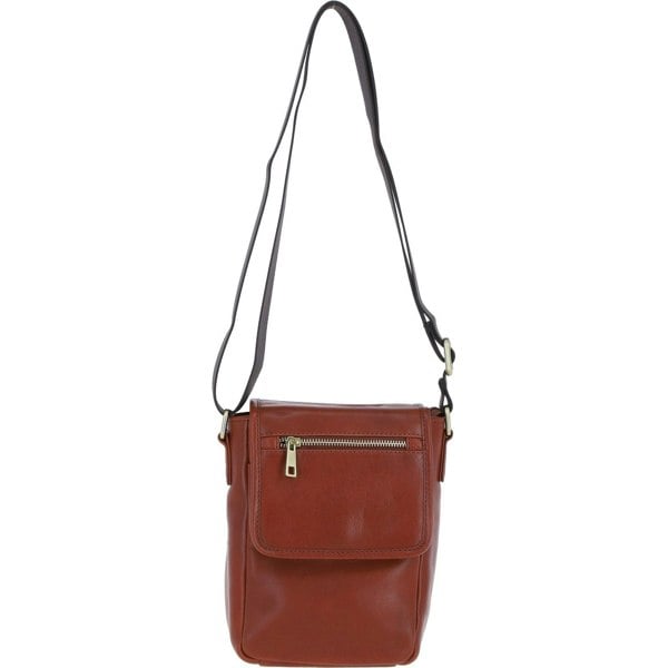 Real Leather Crossbody Flap Bag: pl-44