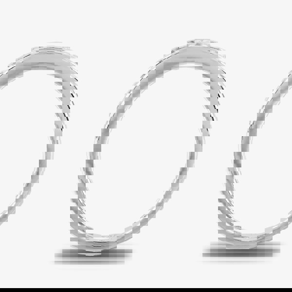 Starbright Silver 2mm Cubic Zirconia Channel Set Half Eternity Ring R4179(2M) 1/3 3A