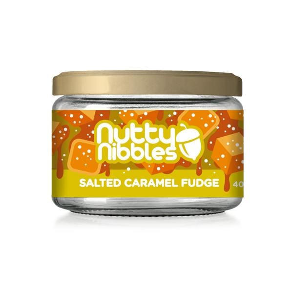 Nutty Nibbles Salted Caramel Fudge Nutty Nibbles 40g x3