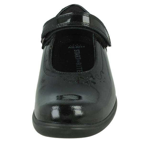 Start-rite Girls Start-Rite Heart-Bow School Shoes Glisten