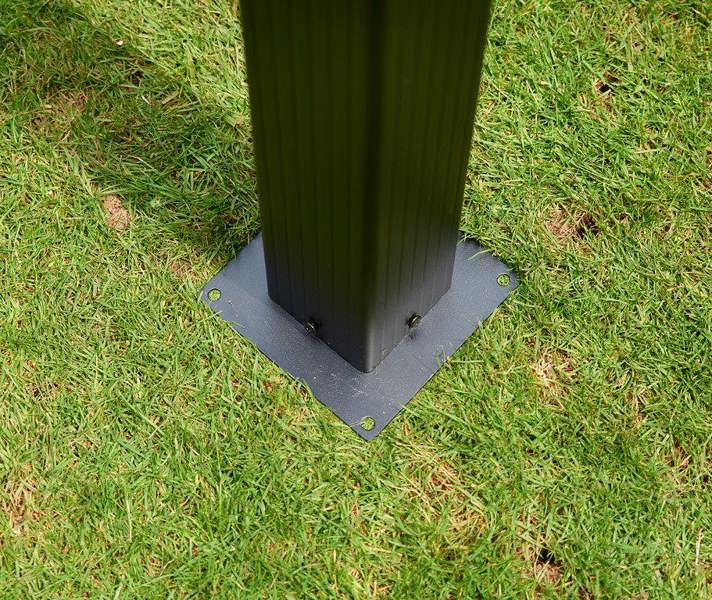 Glendale Seville Garden Gazebo with Retractable Canopy | Grey & Mocha | 3m x 3m & 4m x 3m The Garden Furniture Shop