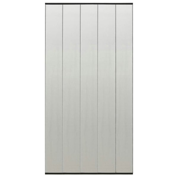 Berkfield Insect Door Screen with 5-Piece Mesh Curtain Black 120x240 cm