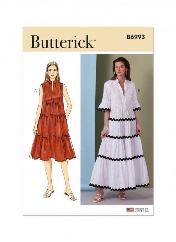 Butterick Sewing Pattern 6993, Dresses for Women, K5 (8-10-12-14-16) - Easy
