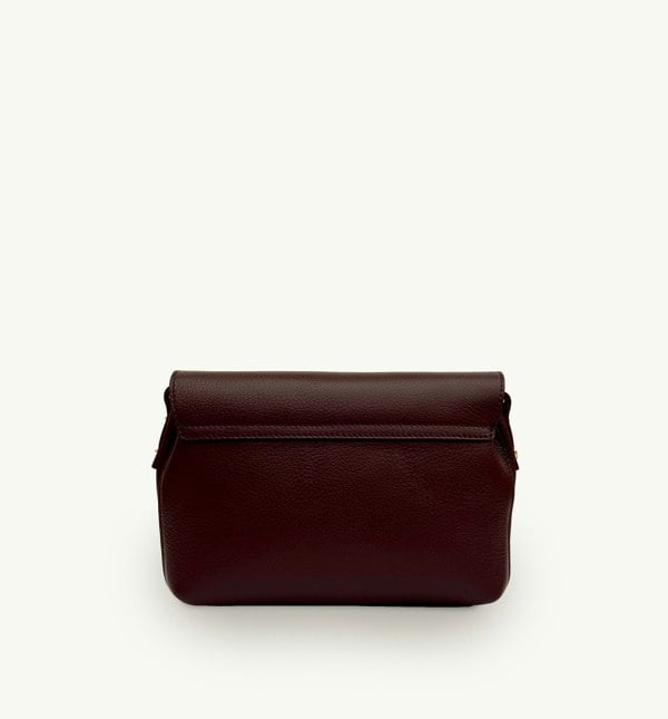 Apatchy London The Maddie Midi Leather Bag - Port