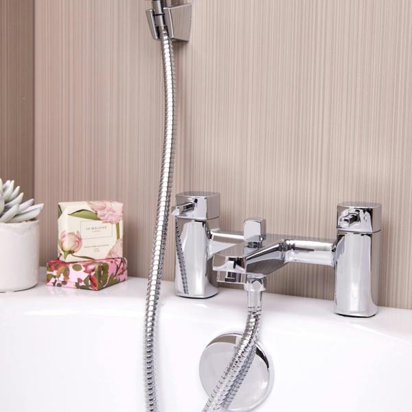 Flode Stortoppen Bath Shower Mixer Tap - Polished Chrome Finish