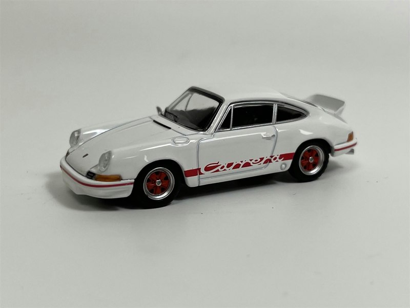 Mini GT Porsche 911 Carrera RS 2.7 Grand Prix White With Red Livery RHD 1:64 Mini GT MGT00612R