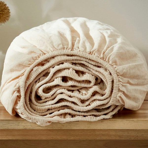 Martex Touch of Linen Fitted Sheet