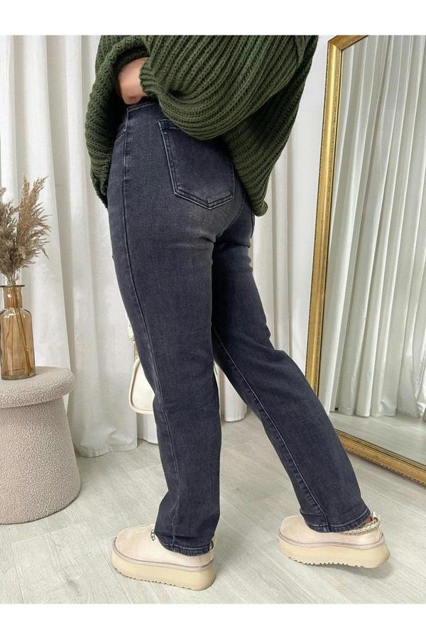 Kathryn Straight Leg High Waist Jeans - Black