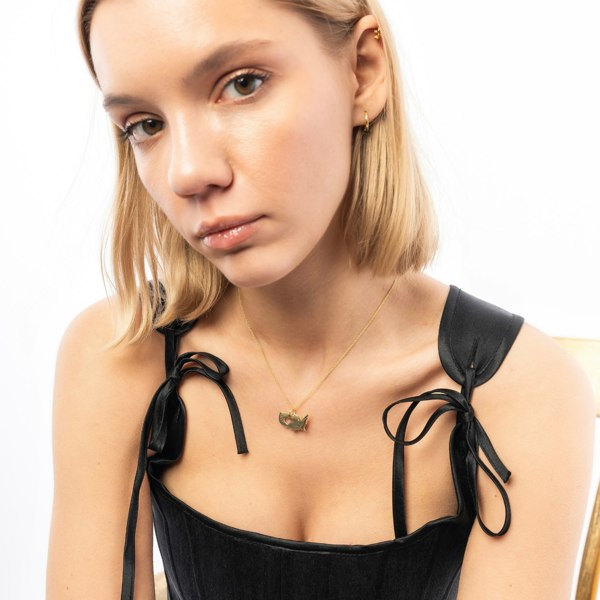 Spero London Love USA (America) Map Heart Necklace Sterling Silver