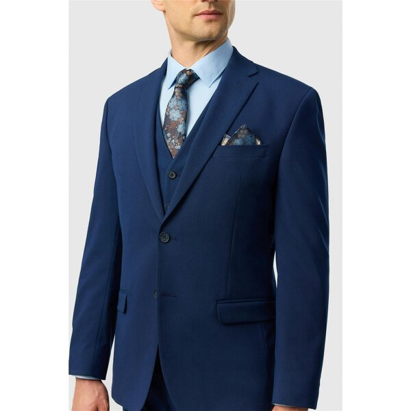 Limehaus Tailored Fit Blue Stretch Jacket