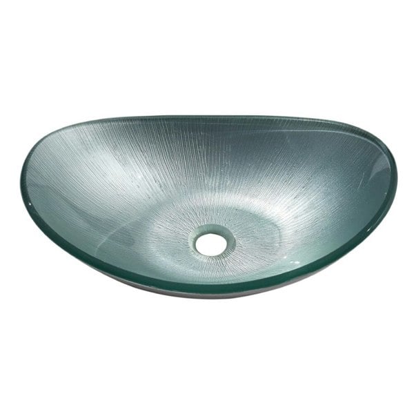 Oval Bathroom Art Tempered Glass Sink Bathroom Sinks Living and Home