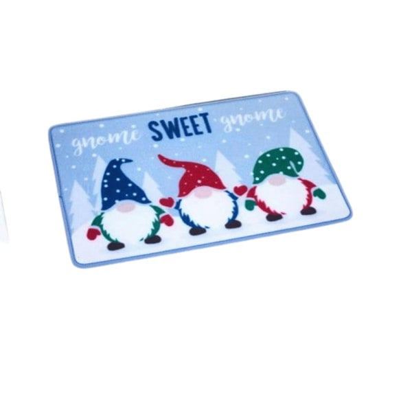 Samuel Alexander 60cm x 40cm Gnome Sweet Gnome Fabric Christmas Doormat