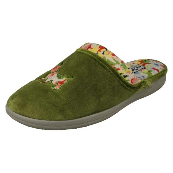 Padders Ladies Padders Wide Fitting Slipper Mules Scotty