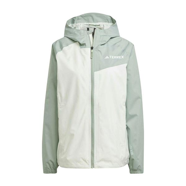 Adidas Womens/Ladies Terrex Two Tone Rain.RDY Jacket - Linen Green - 