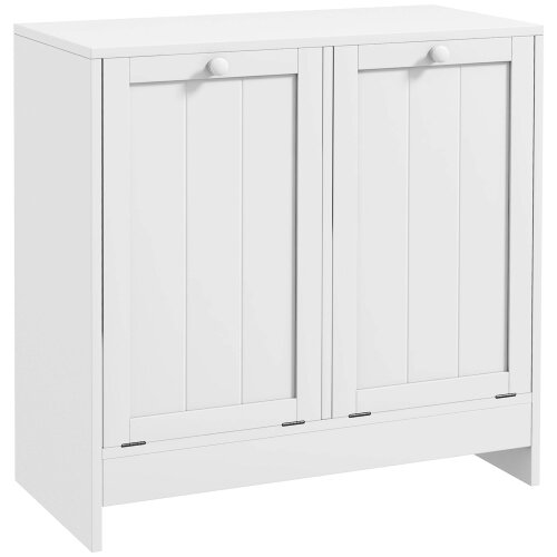 Wyld Haus Nema White Double HamFauxr Laundry Storage Cabinet