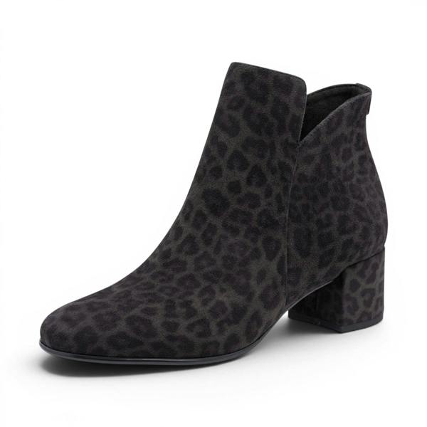Tamaris Women's Grey Faux Heeled Ankle Boots - 25354-43