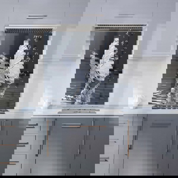 Warren Reed - Designer Crystal Butterfly Water Dance Kitchen Splashback