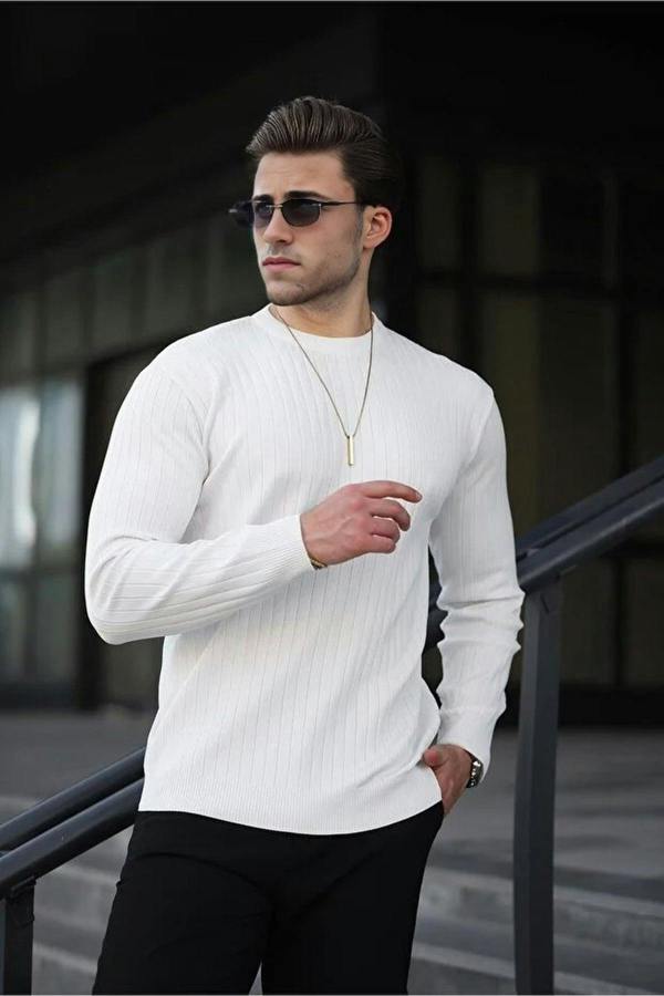 WOVCOR Crew Neck Long Sleeve Men's Sweater
