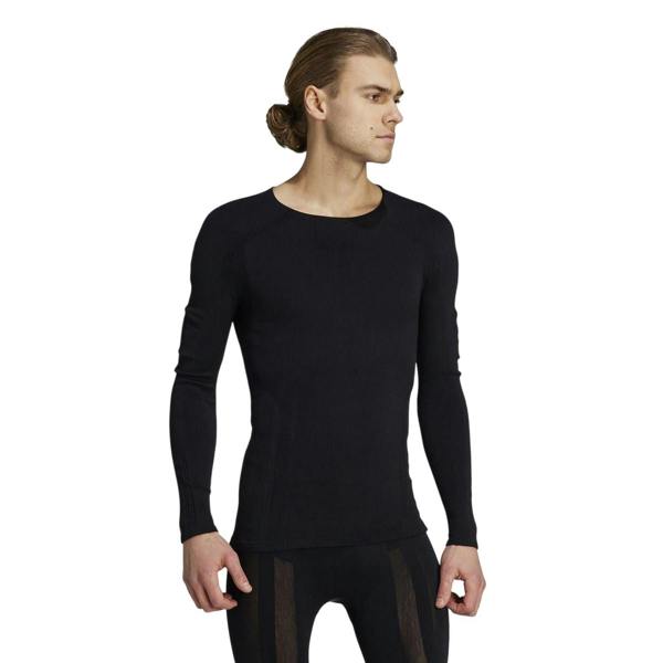 Adidas Mens Terrex Merino Wool Long-Sleeved T-Shirt - Black - 