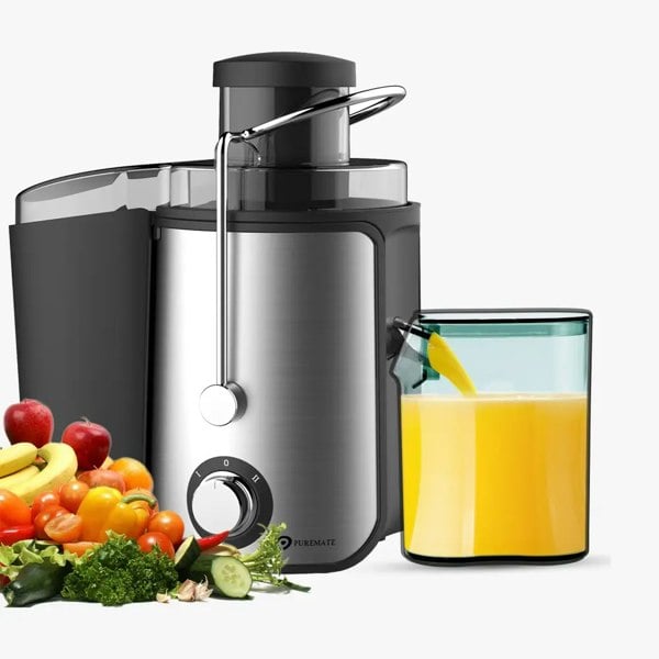 PureMate NaturoPure 600W Juicer for Fruits and Vegetables and BPA-Free