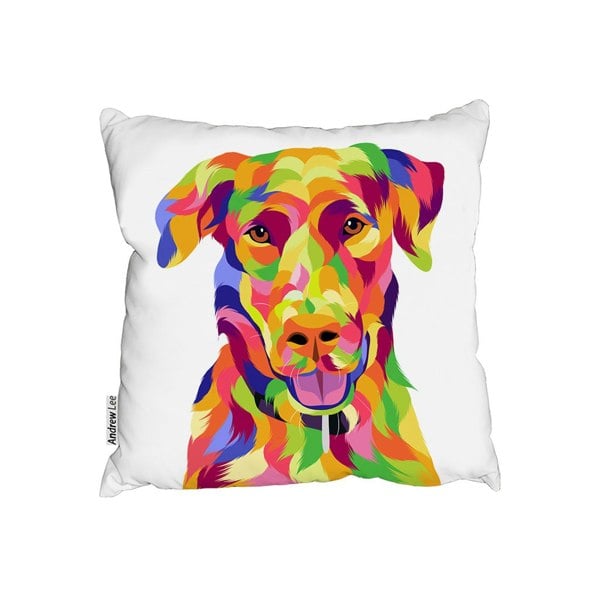 Benjamin Tate Design Amazing Illustration Of Dog Pop Art (Outdoor Cushion)