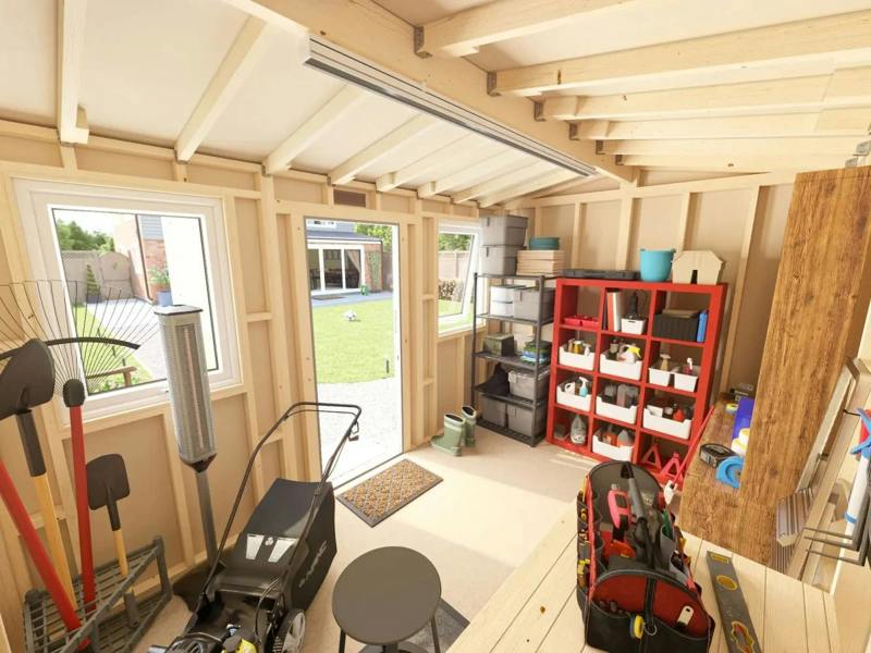 Dunster House Composite Apex Workshop W3.6m x D24m / W11'6" x D8'