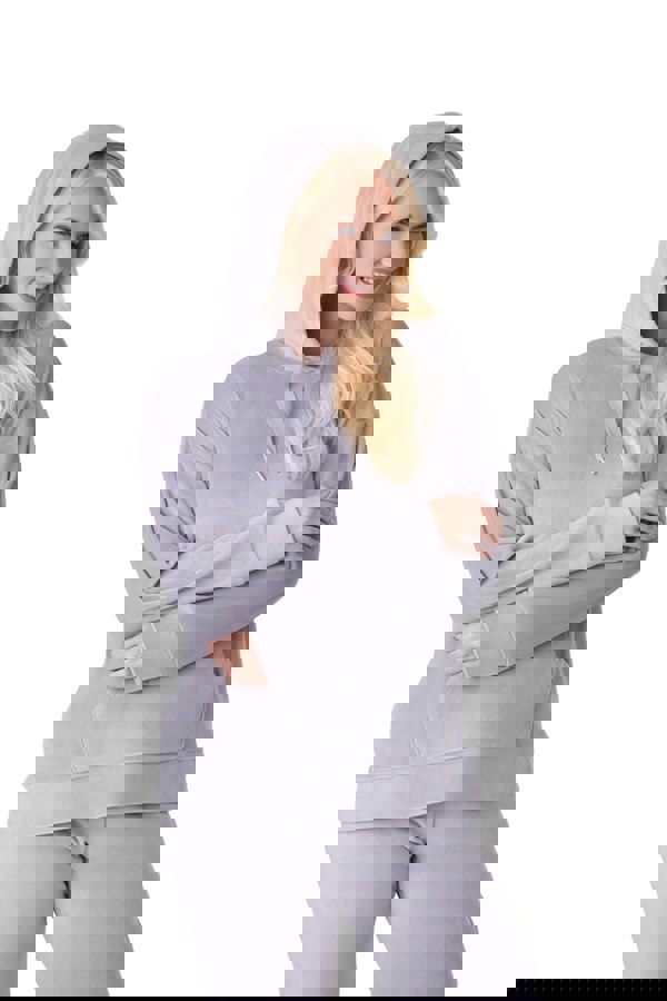 Camille Grey Supersoft Velour Loungewear Pyjama Set